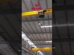 Workshop1-10ton คานเดี่ยว EOT เครนเหนือศีรษะมาตรฐานยุโรป OEM เครนเดินทางไฟฟ้า