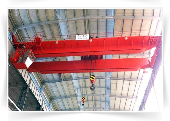 ISO 50/10 Ton Electric Double Girder Bridge Crane สำหรับคลังสินค้า